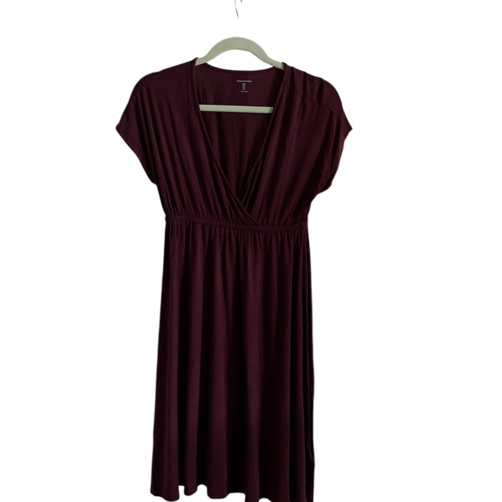 Elegant Burgundy Dress